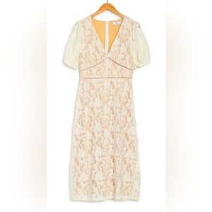 NSR Short Sleeve Knit Lace Dress. NWT. Size S.